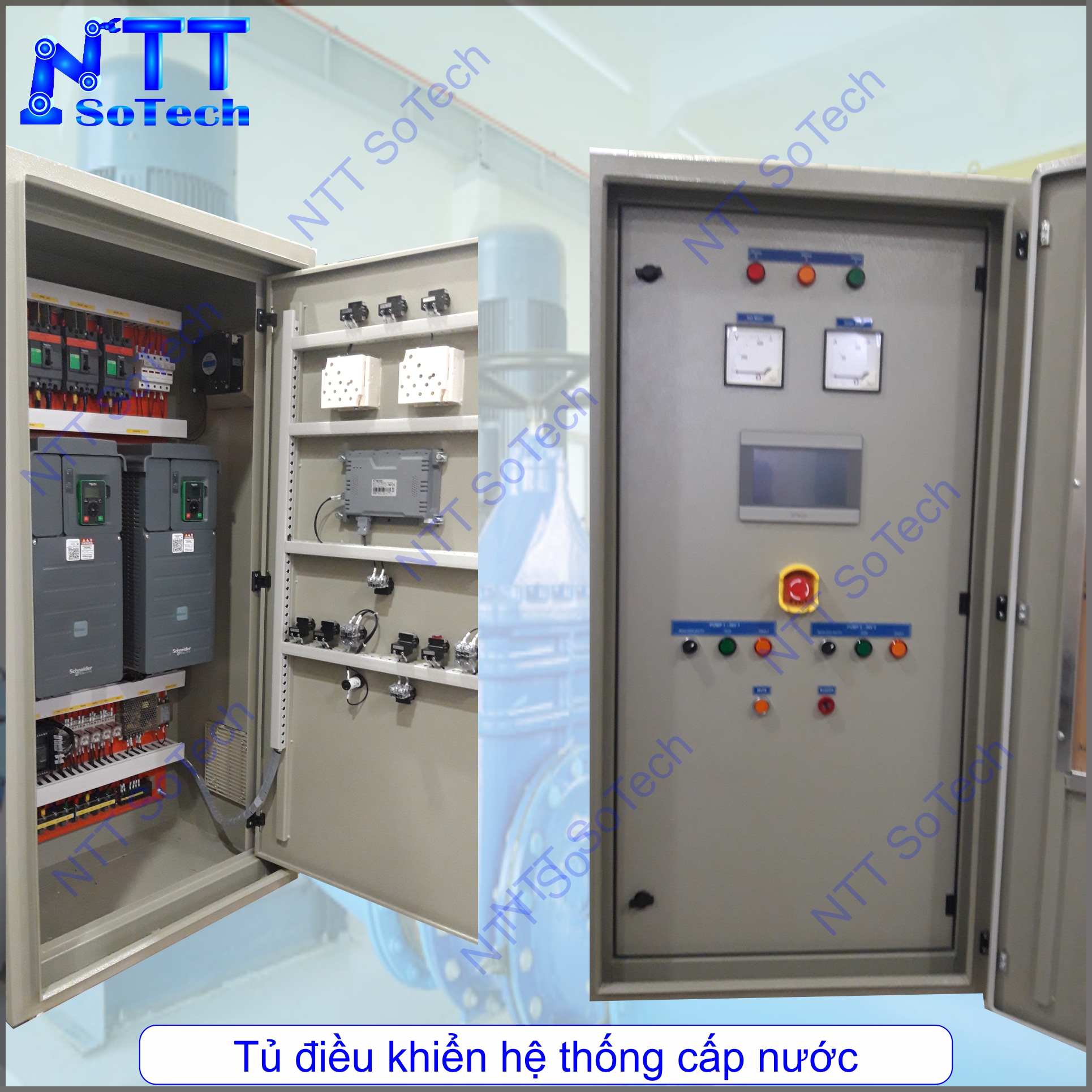 Tủ điều khiển hệ thống cấp nước